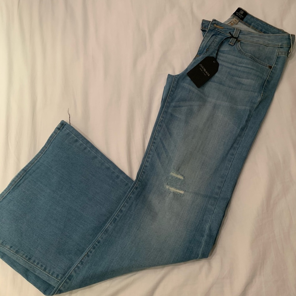 Just black denim jeans
